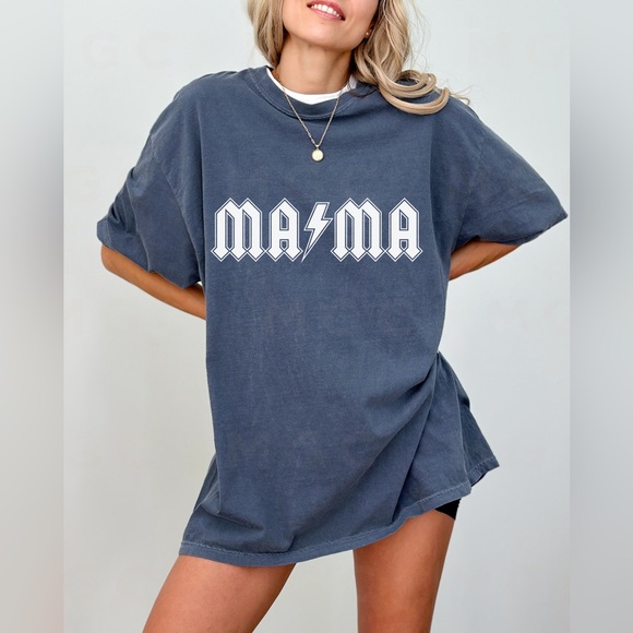 Comfort Colors Mama AC/DC shirt - Picture 5 of 10